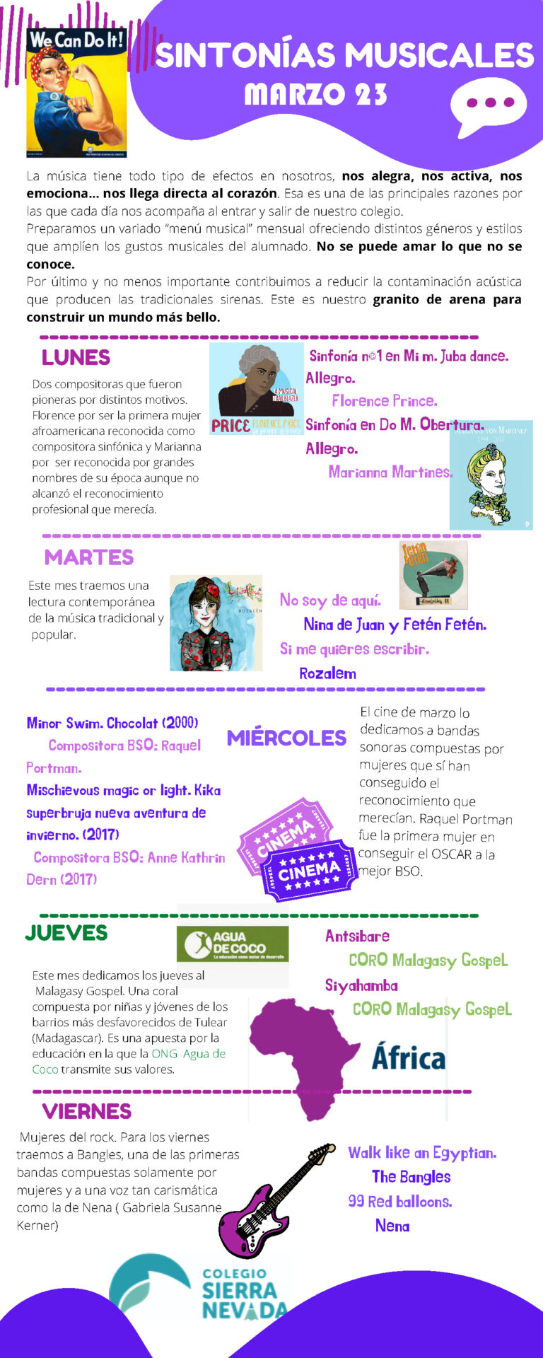 Sintonías musicales MARZO23