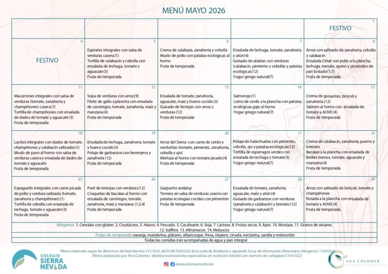 Menú Mayo 2026 MOD 1